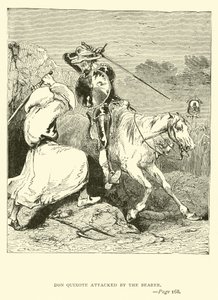 Don Quijote atacado por el portador de John Gilbert